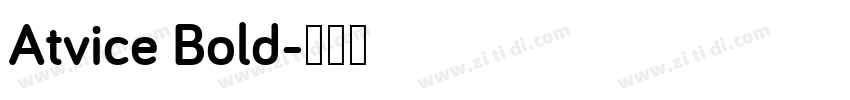 Atvice Bold字体转换